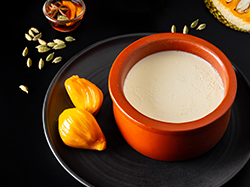 Curd with waraka compote