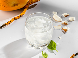 King coconut with coconut pulp